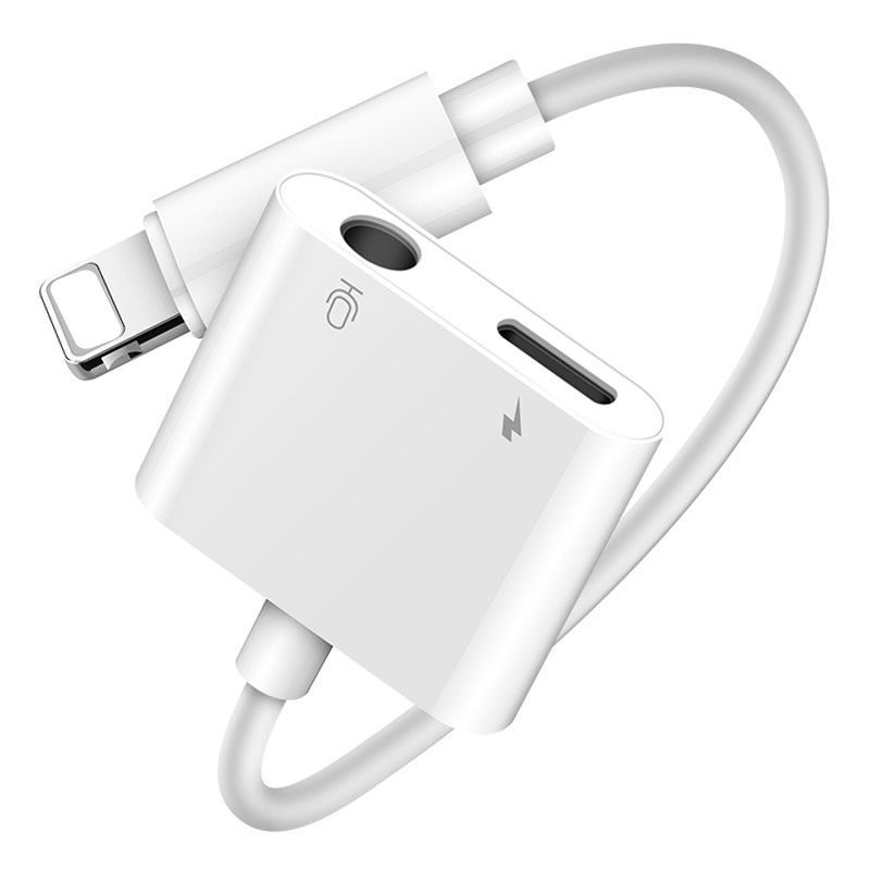 苹果转接头iphone7耳机8转换器p手机充电线x听歌语音通话分线器xr 直插[听歌语音]全系统