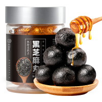 北京同仁堂健康 青源堂 黑芝麻丸可搭配九蒸九晒乌发生发即食营养代餐产品一同用蜜制芝麻丸108克