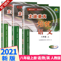 2021新版 走进重高培优讲义八年级上册语文数学英语人教版全套3本 双色新编版 初二8上配套同步练习单元测试阅读训练作业