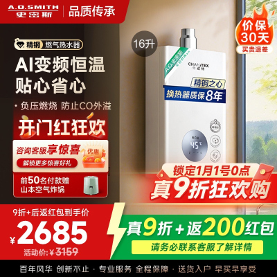 史密斯（A.O.Smith）佳尼特16升燃气热水器JSQ31-TC1