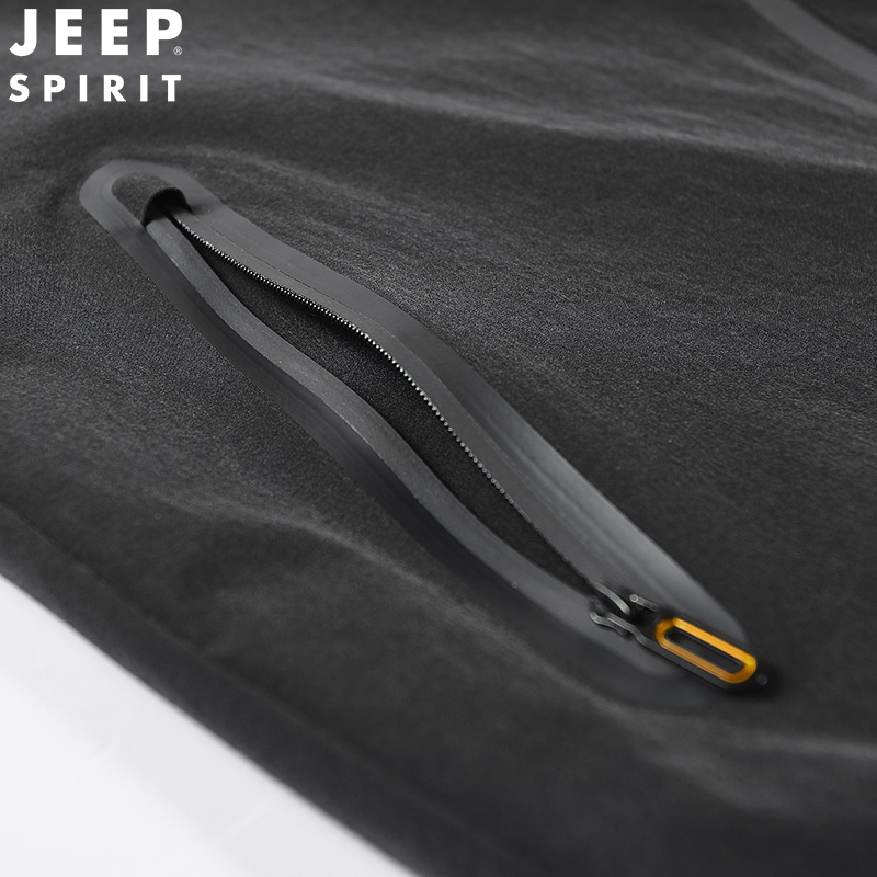 JEEP SPIRIT吉普春秋新款男士夹克户外立领速干防风外套微弹简约百搭户外上衣