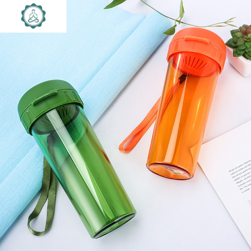 水杯500茶韵塑料杯男女便携儿童杯子夏季随手杯封后