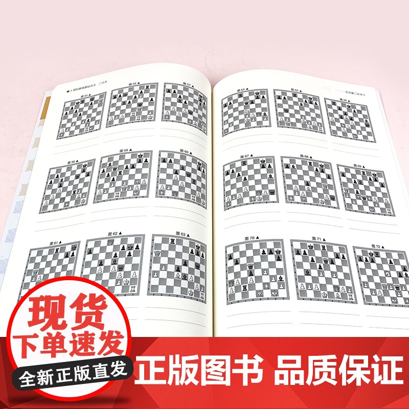 [央视网]国际象棋基础杀法 二步杀 由浅入深国际象棋棋谱 儿童国际象棋入门教程 少儿象棋书籍教材 国际象棋书籍教材QD高清大图