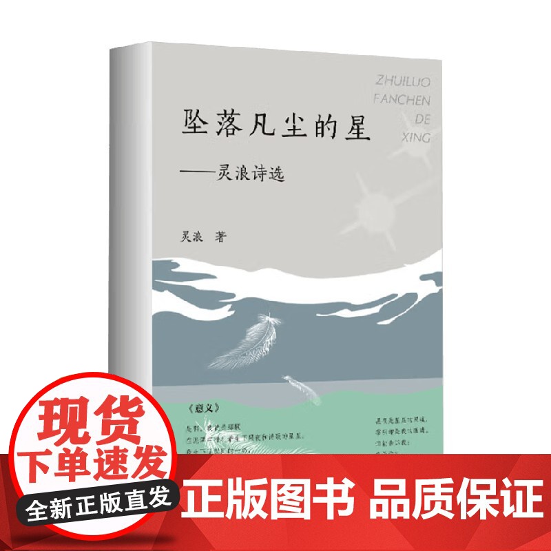 坠落凡尘的星 灵浪诗选 灵浪 著 诗歌词曲高清大图
