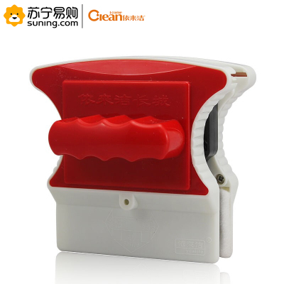依来洁(yilaijie) 擦玻璃神器双层玻璃 红色 XJQ15-30mm