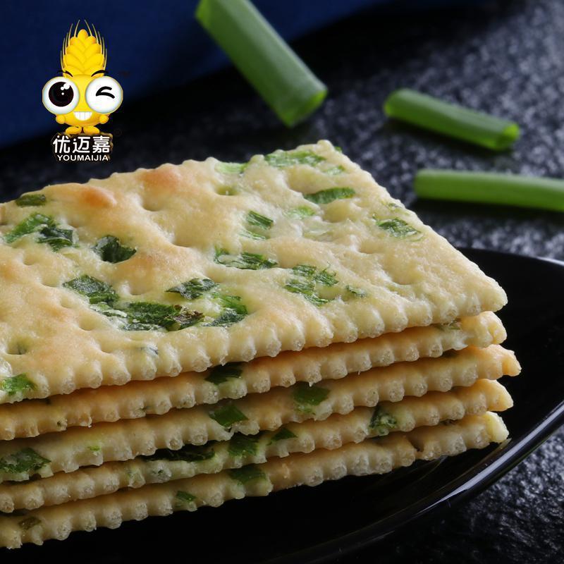 优迈嘉香葱苏打饼干250g香脆可口好吃