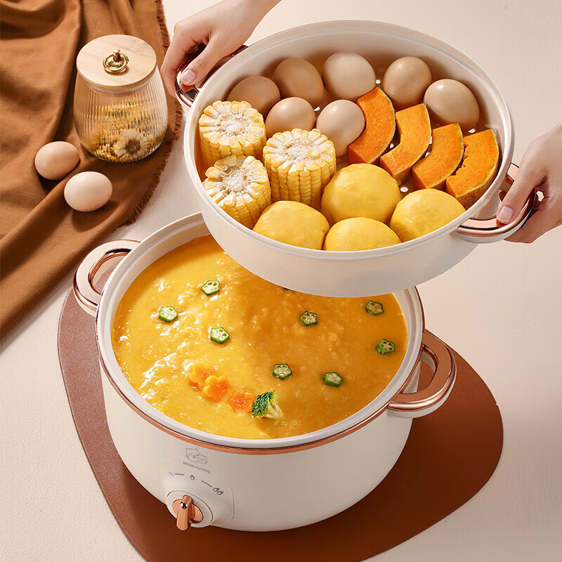 厨创妈咪电火锅（配蒸笼）DHG- 05高清大图