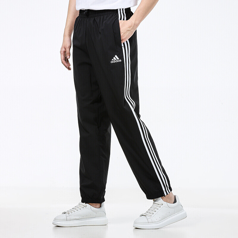 阿迪达斯adidas男裤运动裤跑步训练健身快干透气休闲梭织长裤GK8989_240高清大图