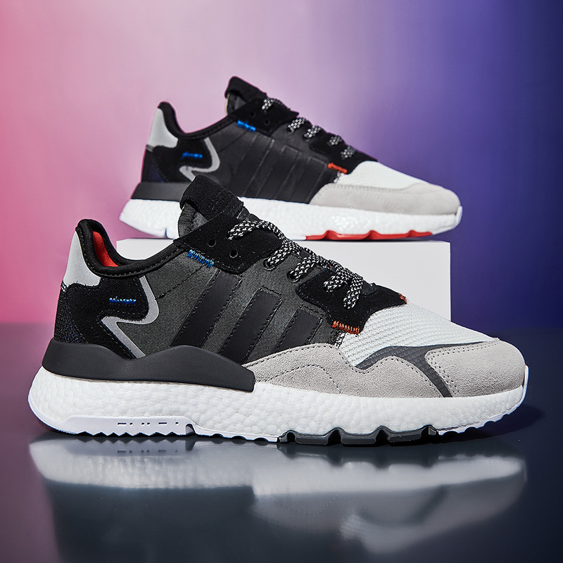 加勒特奈夫(jialetenaifu)夜行者爆米花跑步鞋男鞋3m反光减震boost