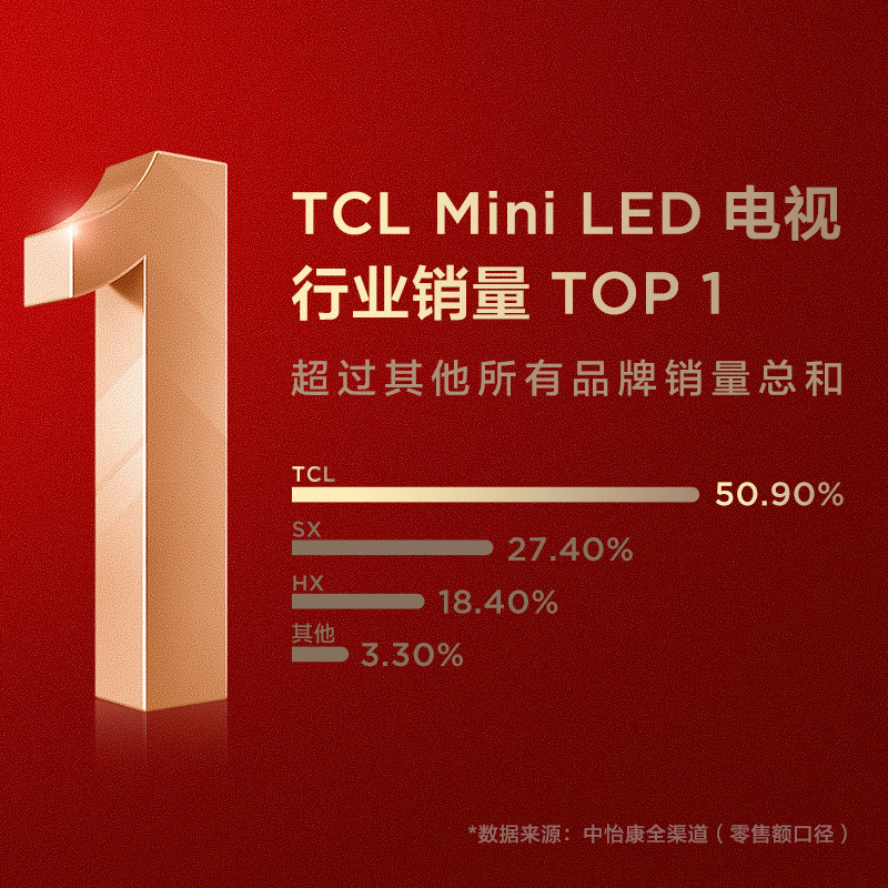 TCL 98Q10G 98英寸Mini LED120Hz全面屏高清巨幕网络电视机100
