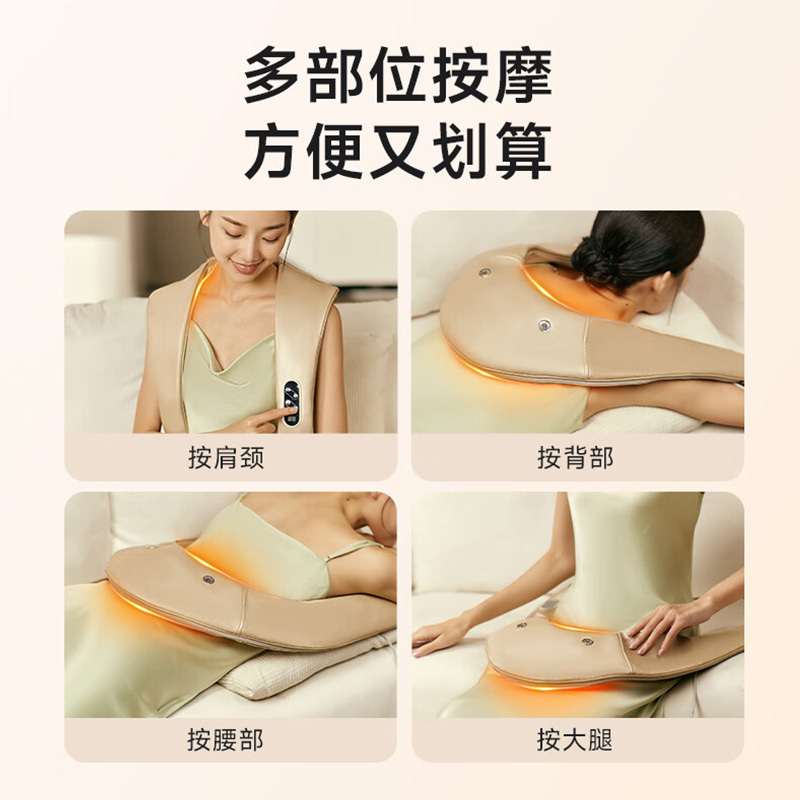 特惠 SKG H1系列1代时尚款 颈椎按摩器(台) 金色高清大图