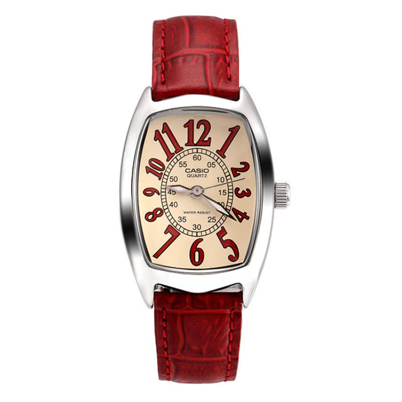 卡西欧casio日韩品牌女士小红表analogue指针系列商务休闲复古30m防水