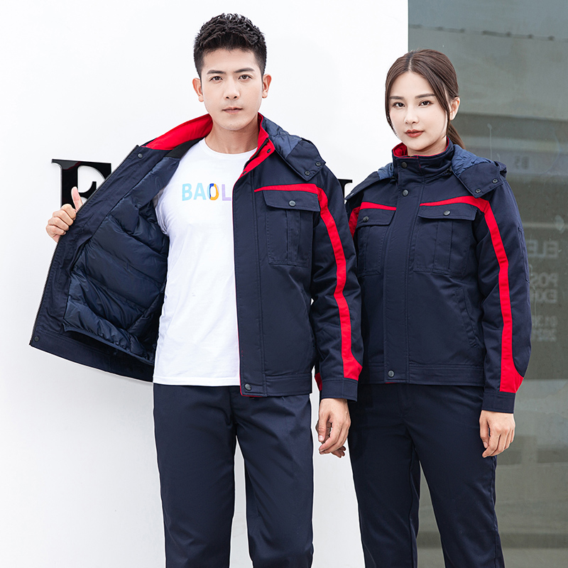 天鸣TMG8609 可拆卸羽绒内胆冬季防寒服 冬装 劳保服 源头工厂 可定制 S-4XL 件高清大图