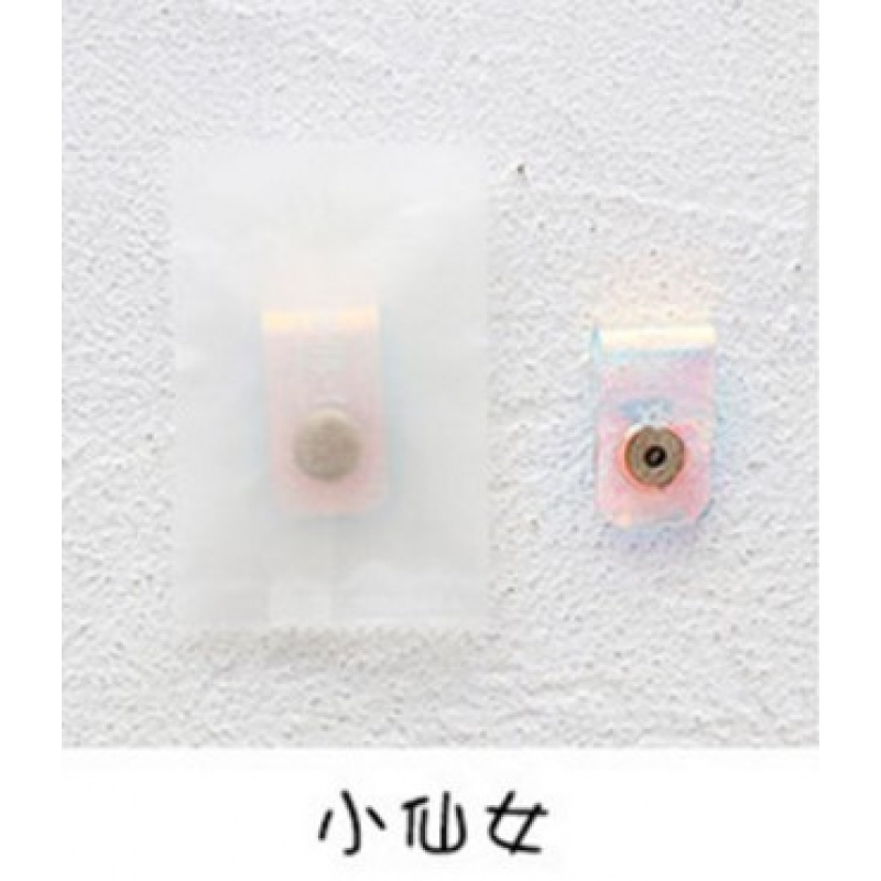 家柏饰(CORATED)痴心小店 镭射创意独角兽按扣绕线器 耳机数据线收纳整理器理线器 小仙女