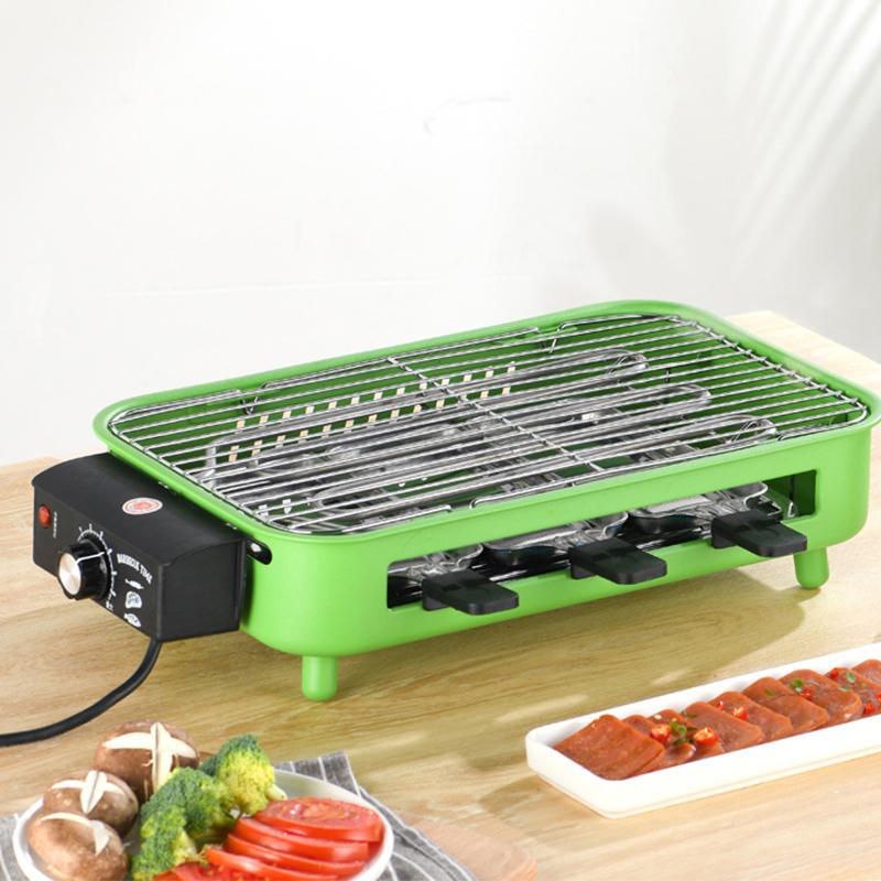 电烧烤炉家用电烧烤架子如华福禄无烟烤炉小型烤肉炉烤串室内电烤盘烤