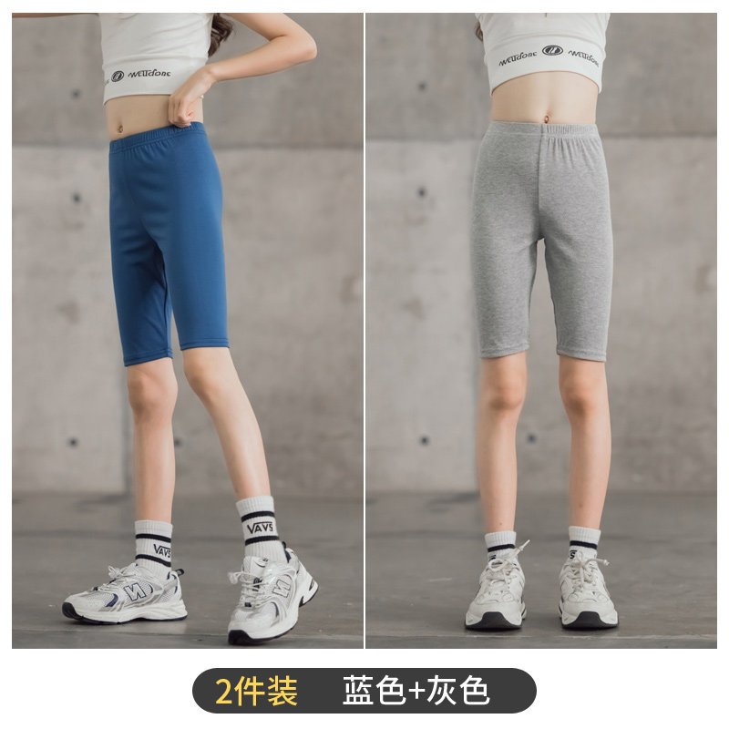 女童五分打底裤夏季薄款莫代尔儿童防走光大童夏装安全短裤配裙子