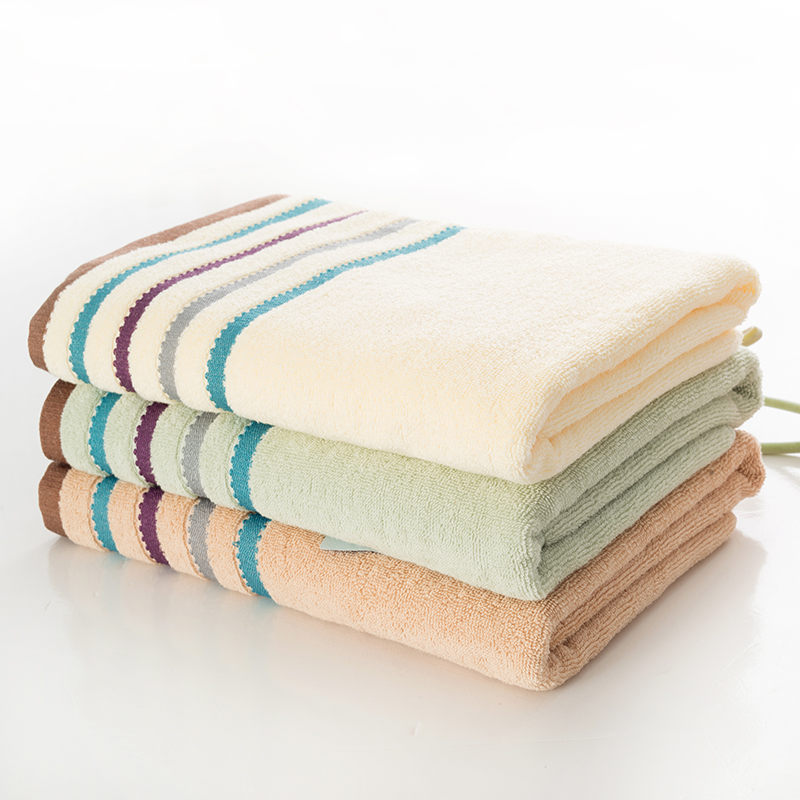 洁玉 素色多臂 纯棉毛巾 单条袋装 TG-1331D 米色高清大图