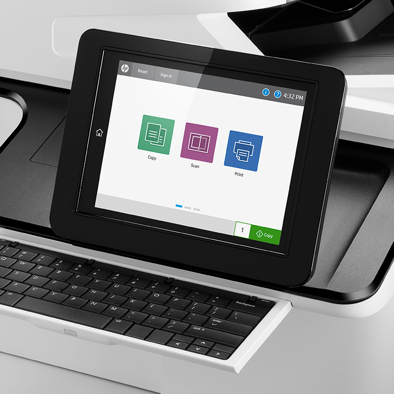惠普(HP)MFP E78323z 彩色激光A3复合机附加2000页纸盒 及小册子装订器 上门安装 一年原厂上门服务