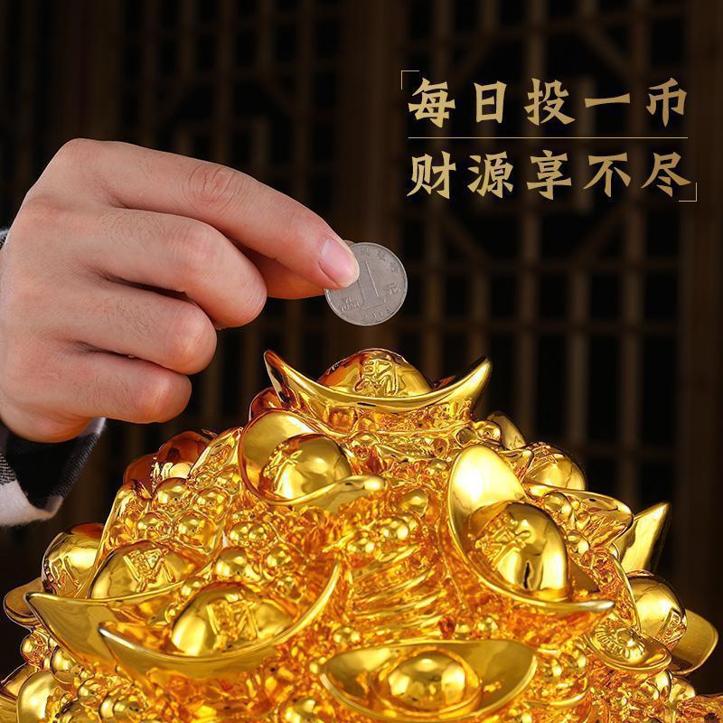 风水聚宝盆摆件旺财聚财大号存钱罐客厅公司店铺开业礼品_446_555_31