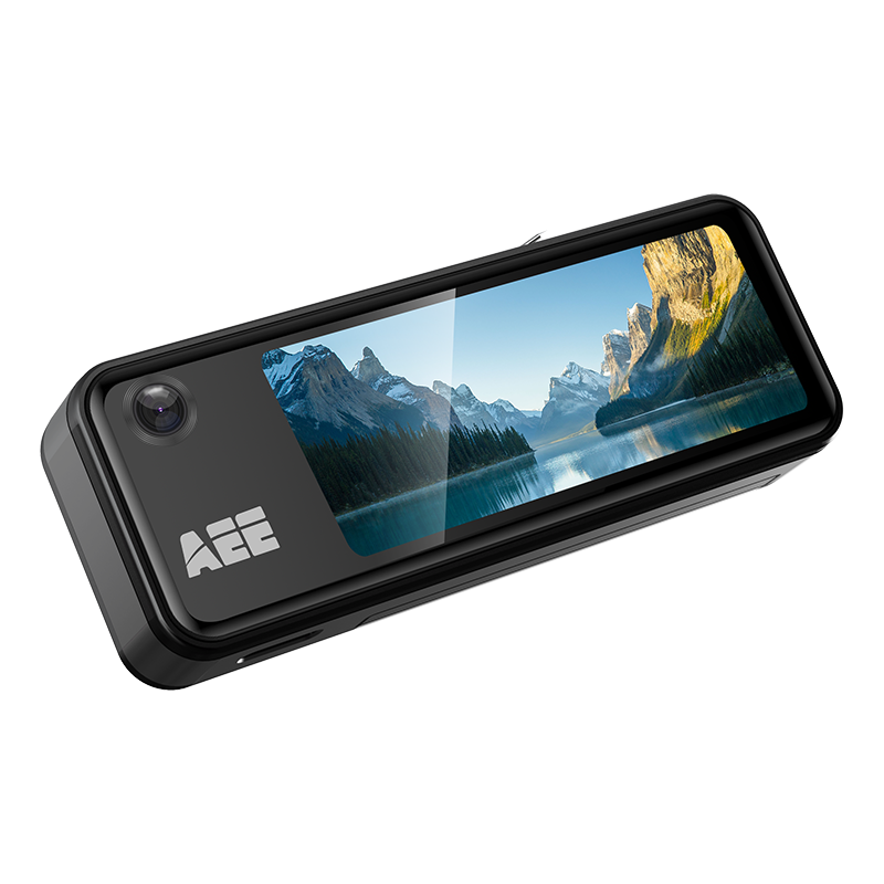 AEE DSJ-P3 工牌记录仪4G 浅灰色128G WIFI+独立定位胸牌4G触摸蓝牙