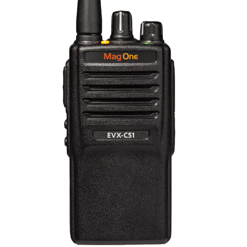 摩托罗拉(MOTOROLA)EVX-C51-G6-4数字便携式对讲机 1800毫安电池 IP54级防水防尘语音信道播报