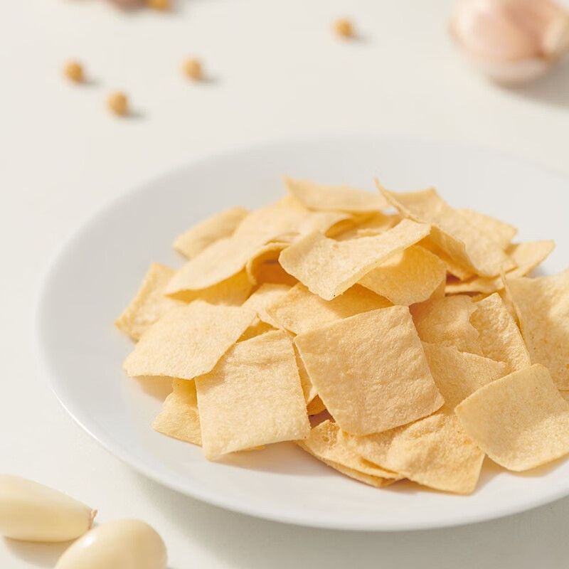来伊份 大豆脆片28g*3膨化休闲零食蒜香味小吃下午茶办公室零食薯片袋装高清大图