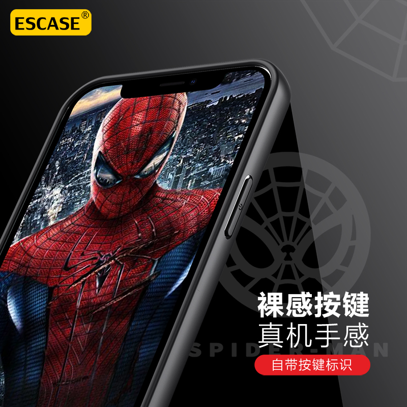 ESCASE 苹果13pro手机壳iPhone12 promax保护套mini英寸全包防摔浮雕网红同款漫威正版蜘蛛侠