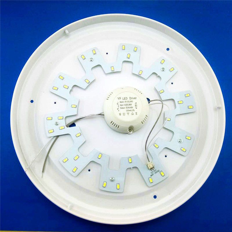 led灯盘吸顶灯灯芯吸顶光源替换节能灯改造板灯圆形灯条灯泡自吸1240