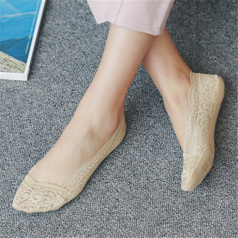 蕾丝船袜女隐形船袜25双y4100