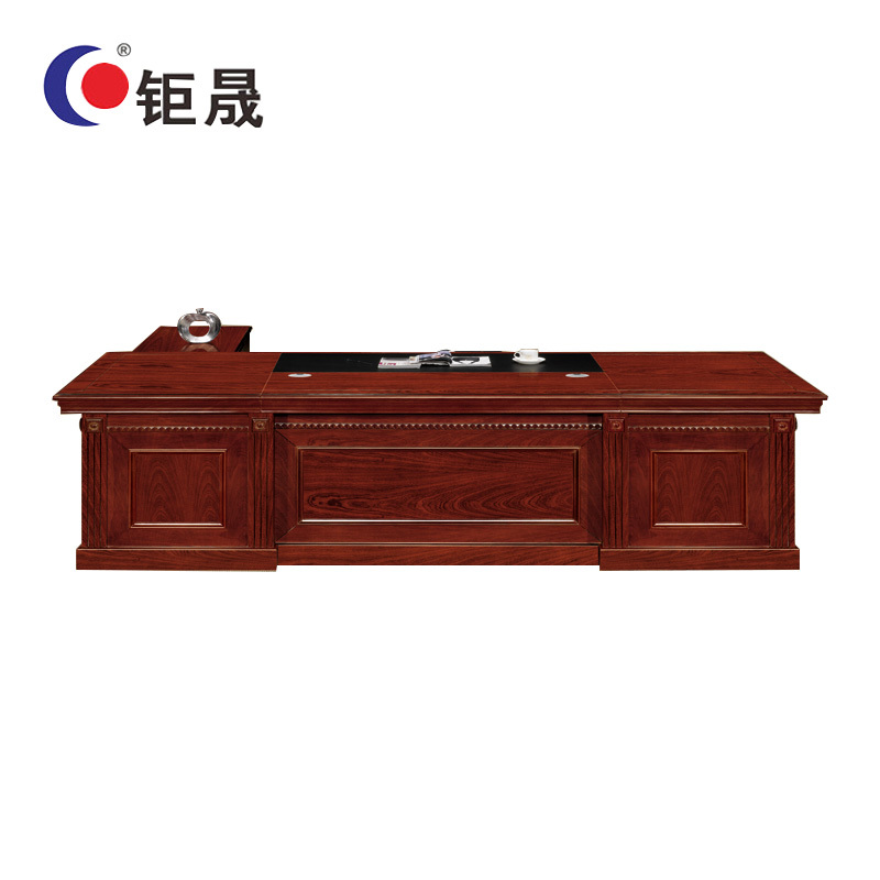 钜晟 油漆办公桌2.8米大班台总裁桌2800*1150*810MM JS-JK3028