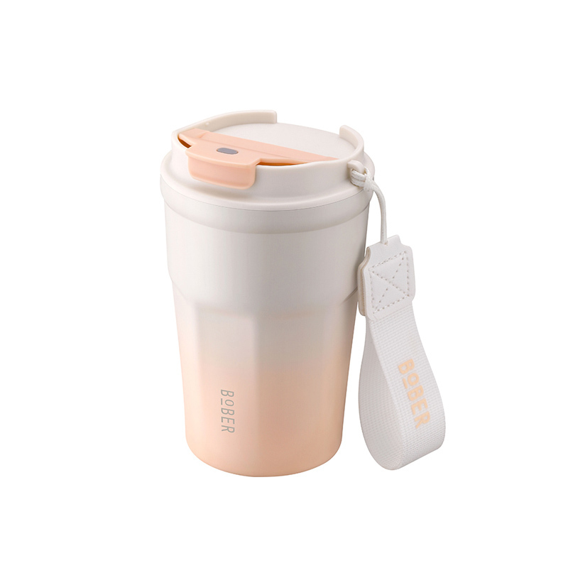 博堡(BOBER) 悦饮时光咖啡杯BYYB-350 350mL粉色