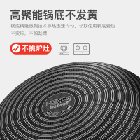 康巴赫官方旗舰不锈钢蜂窝炒锅不粘锅电磁炉炒菜锅煤气灶 灰色