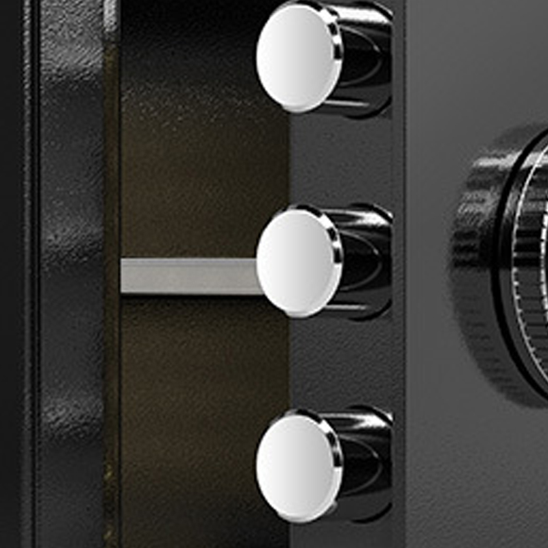 臻远 ZY40618089 小型保险柜密码保险箱全钢防盗保管箱 30cm黑色指纹密码款高清大图