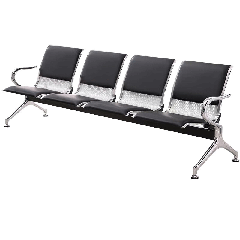 豫众诺 连排椅 四人半皮坐垫 把高清大图