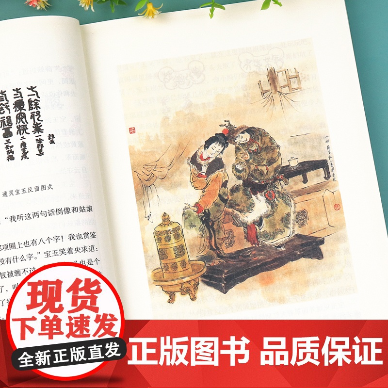 红楼梦小学生版原著正版人民教育出版社 五年级课外书必读老师小学生5年级课外阅读书籍 快乐读书吧 下册白话文四大名著儿童版高清大图