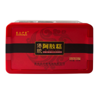 【中华特色】泰安馆 卢家 阿胶糕500g/盒 传统口味原味 即食固元膏 阿胶片山东特产 阿胶块 随机两盒送礼袋 华东