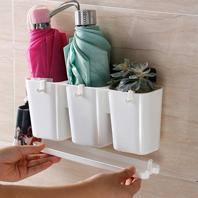 盎睐玛特雨伞架后雨伞收纳架家用创意雨伞置物架壁挂后雨伞收