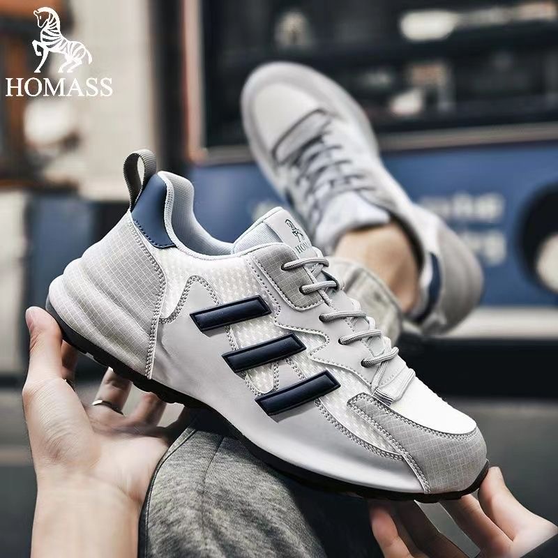 白水母男鞋透气时尚轻奢休闲运动鞋内增高男女同款鞋010高清大图