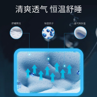 Mlily梦百合意大利同款家用舒适零压记忆棉床垫透气护脊18cm厚双人
