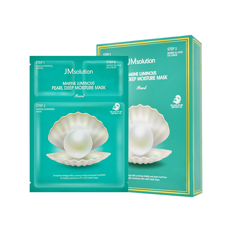 [焕亮肤色]JMsolution 肌司研 海洋珍珠 深层保湿 面膜 10片/盒 主打嫩白 JM