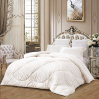 富安娜 进口澳洲羊毛被子抑菌春秋冬被子 舒暖冬厚被-白（进口羊毛+纤维） 152*210cm-抗菌升级款