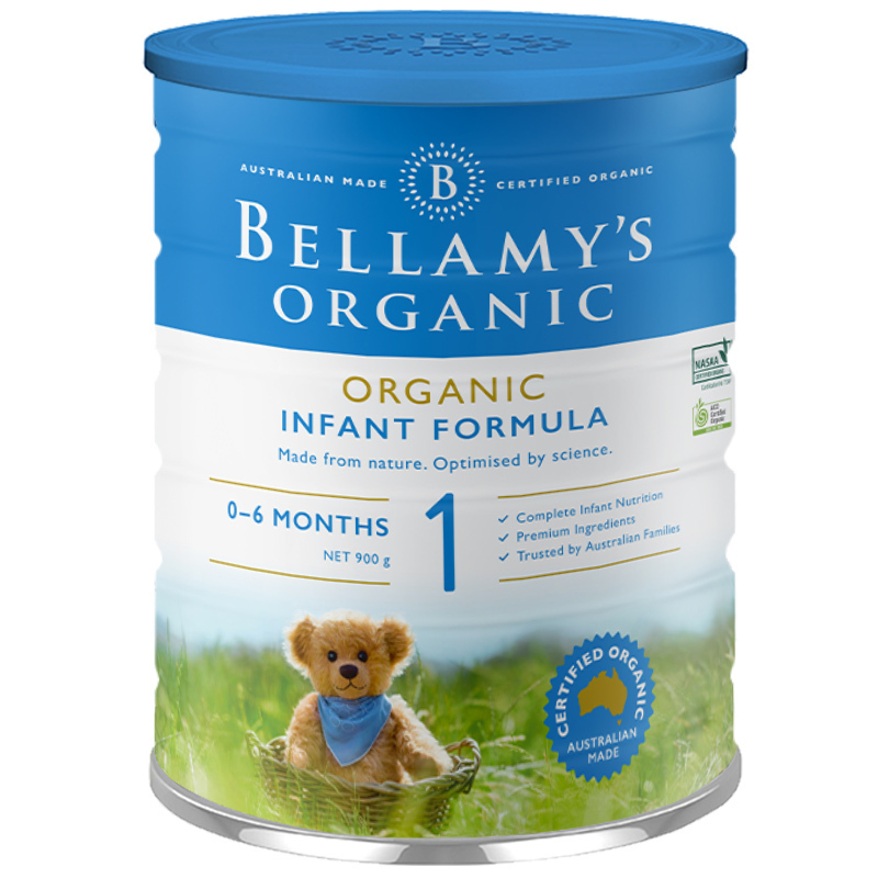 澳大利亚原装进口贝拉米(Bellamy’s) 婴儿配方奶粉 1段 ( 0-6个月) 900g/罐*3罐