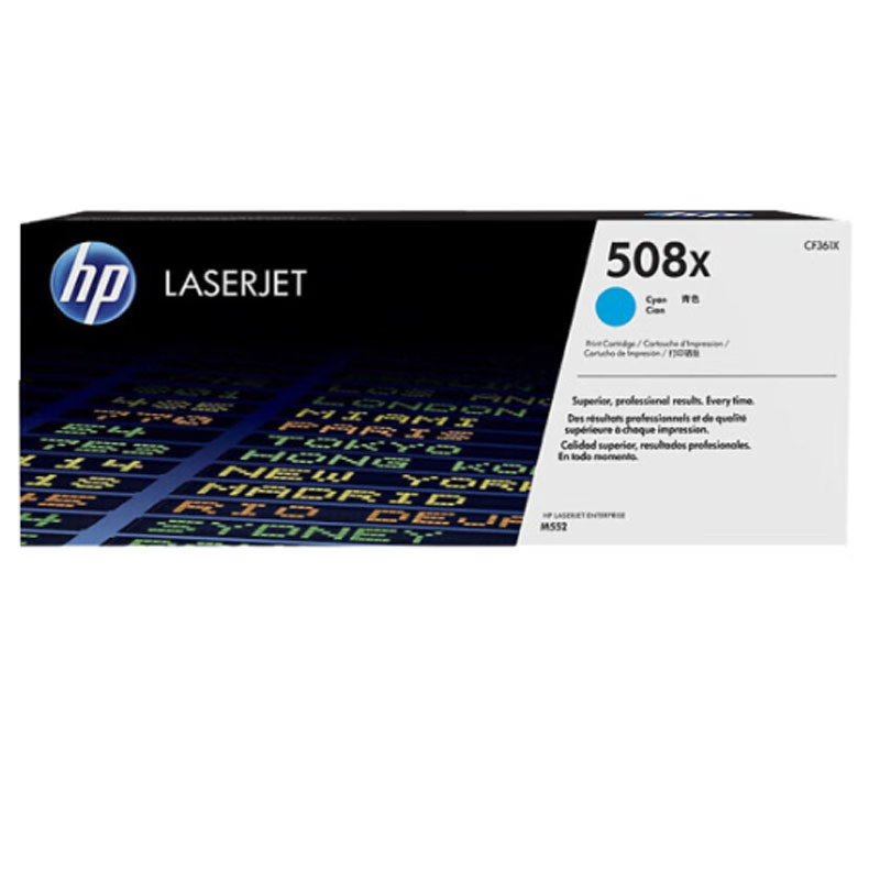 惠普508X(CF360X)原装硒鼓(黑)(支)(适用于:HP Color LaserJet Enterprise M552/M553/M577)