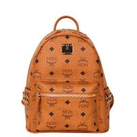 [直营]MCM Stark 系列 欧美时尚 男女通用 涂层帆布 迷你铆钉 双肩背式 双肩包