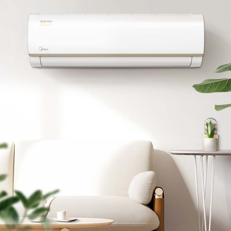 美的midea空调1匹新智弧变频智能家用挂机冷暖空调卧室挂壁式空调智弧