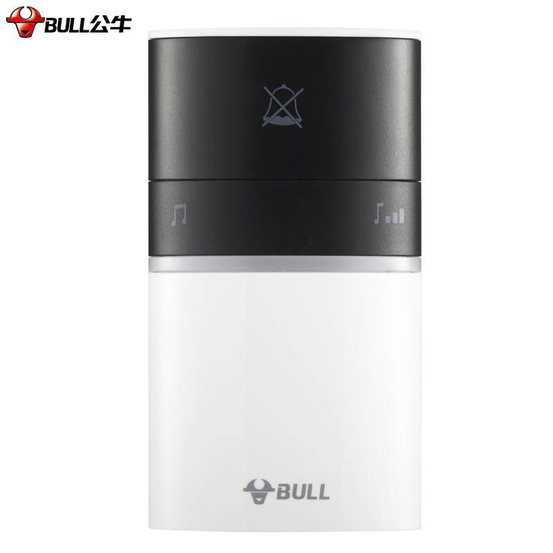 公牛(BULL) 墙壁开关 无源无线门 铃开关无线远程家用门铃带音乐开关面板呼叫器 GWM01A无源无线门铃一拖一
