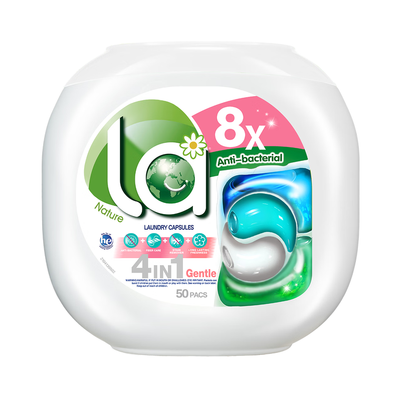 威露士 La天然4合1洗衣凝珠倍柔10ml*50粒