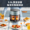 美的(Midea)超嫩力空气炸锅3.5L可视大容量wifi智能蒸汽烹饪智能云操作不粘电炸煎炸锅KZS3503XM