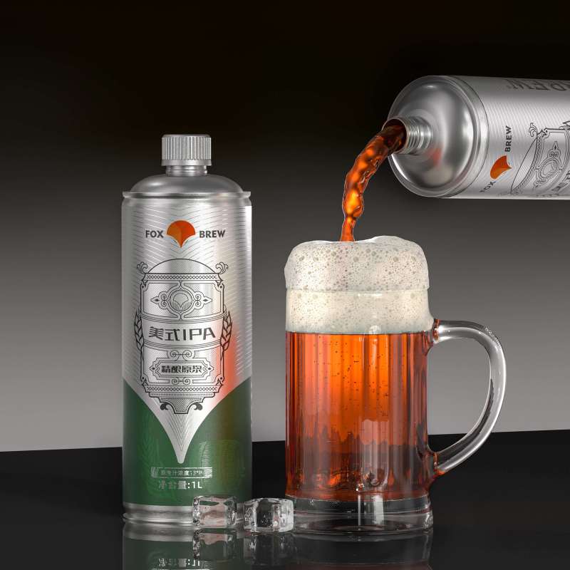 [单罐尝鲜装]自营精酿啤酒FOX BREW狐狸工坊美式IPA精酿啤酒原浆酒苏宁宜品推荐1L*1