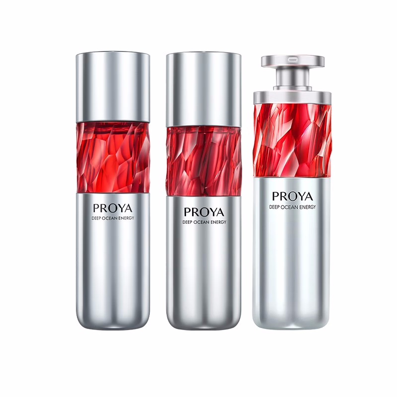 (PROYA)珀莱雅套装组合 红宝石水乳精华三件套 水120ml+乳120ml+精华30ml 保湿补水 新老款随机发高清大图